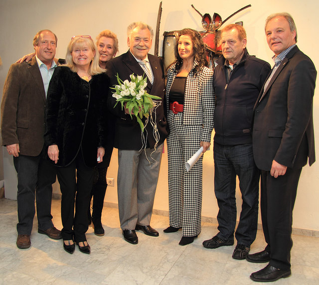 Landesrat Rolf Holub; Vizepräsidentin Margaretha Maria Bauer; Frau Jeschofnig; Prof. Harry Jeschofnig; Dr. Sigrun Maier; Peter Raunig, Vzbgm. Albert Gunzer