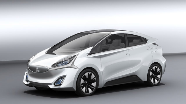 Die Konzeptstudie Mitsubishi CA-MiEV Electric Vehicle feierte in Genf Weltpremiere