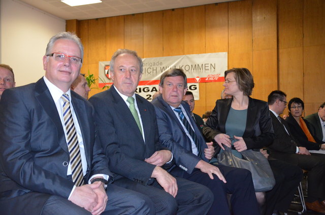Dabei: Reinhart Rohr, Rudolf Schober, Werner Breithuber und Barbara Lesjak