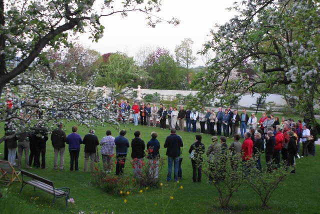 Begrüßung im Hofgarten | Foto: Sepp Steinbichler