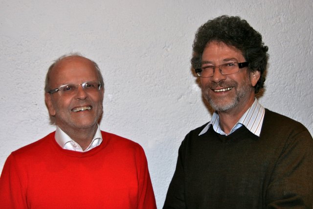 Kulturforumleiter Freidl Bahner und Musikumdirektor Sepp Grabner.