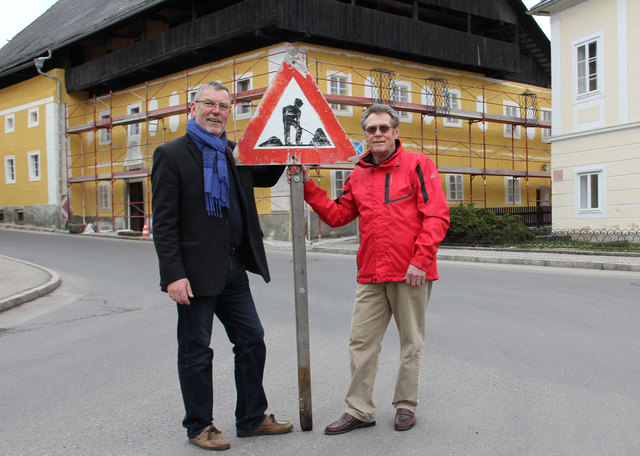 Achtung, Baustelle: Museumschef Alfred Atteneder (links) und Josef Mara, der sich um die Baukoordination kümmert. | Foto: Amelie Atteneder
