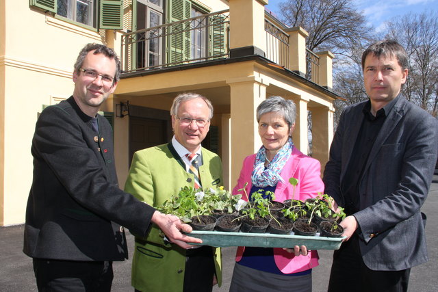 Austausch: Fend, Ober, Praßl und Fehrings Bürgermeister Johann Winkelmaier (v.l.).