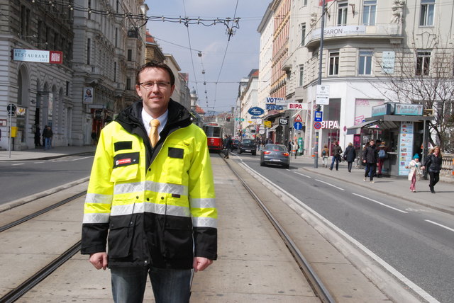 Viel zu tun: Christian Fidler ist der Bauleiter der Großbaustelle in der Währinger Straße. | Foto: Netopilik