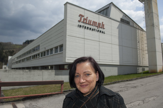 Gerlinde Dorner ist eine von 91 Arbeitnehmern, die von Triumph in Aspang gekündigt werden.