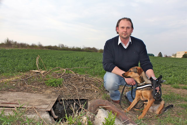 Markus Kissers Hundedame Phoebe entdeckte das gefährliche Loch beim Gassigehen