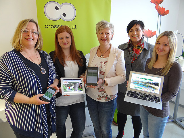 Freuen sich über das Projekt: Evelyn Götz, Daniela Fink, Edda Meraner, Christine Pollhammer, Sandra Haberl (v.l.).