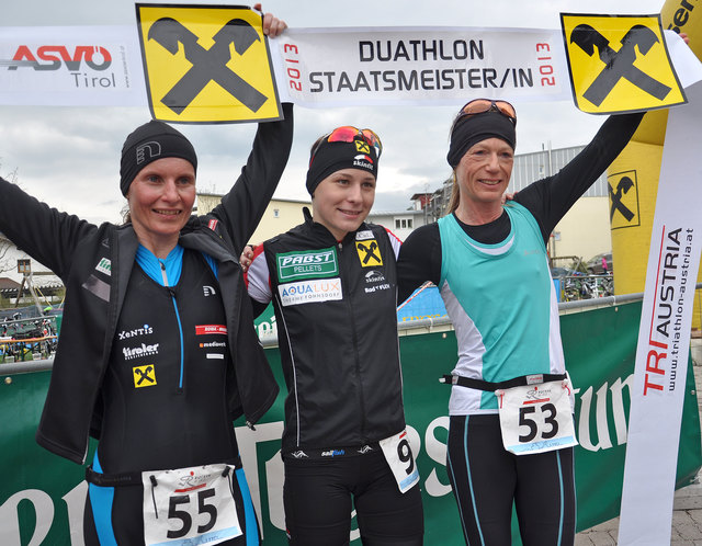 Österreichische Meister 2013
Damen
1. Slavinec Romana  (CML Fincon Sportverein)
2. Helfenbein-Follmann Regina (1. Raika TTCI)
3.Streiter Ute AUT 1973 (1. Raika TTC Innsbruck)
 Foto(c)Skamen