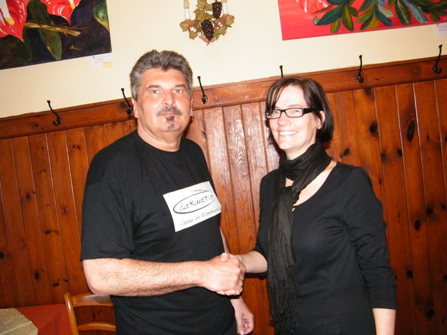 Ehrenobm. Georg Ragyoczy und Obfrau Astrid Wessely