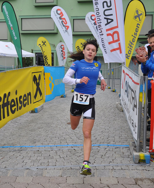 GOLD in der Österreichischen Meisterschaft Moser Hannah (Wave Tri-Team TS Wörgl) . Foto(c)Skamen