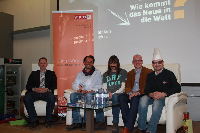 Thema Innovation: Heiko Luchetta, Hannes Treichl, Wolfgang Sila, Mario Eckmaier und Patrick Schwarz. | Foto: JW Landeck