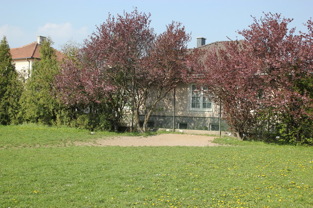Hier stand einmal ein zweites Tor.
