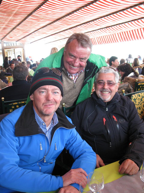 Alexander und Hans von der Thannen mit Sebastian Gitterle.