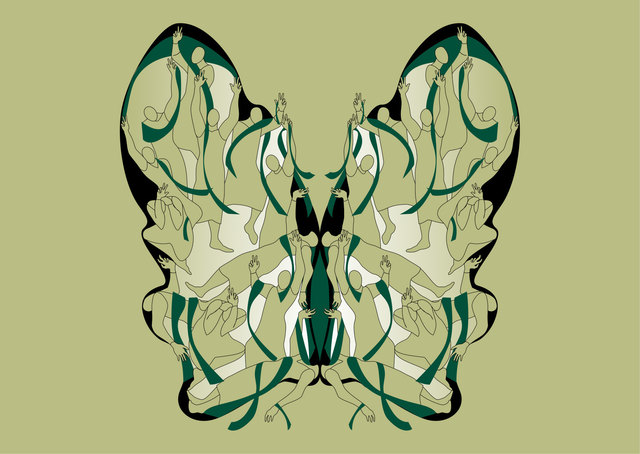 Der Schmetterling:  Schön und tragisch zugleich. | Foto: Parastou Forouhar