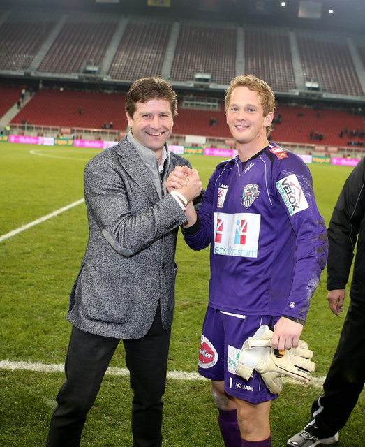 Präsident Dietmar Riegler mit Teamstütze Christian Dobnik | Foto: Kuess