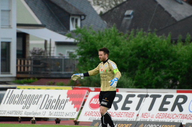 Keeper Jüregn Rindler war an allen drei Treffern chancenlos. | Foto: KK
