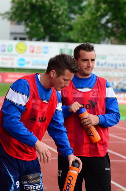 Parapatits (l.) und Schciker konnten das Angriffsspiel der Hartberger diesmal nicht beleben. | Foto: KK