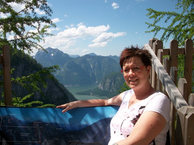 Mit meiner Frau am Traunsee