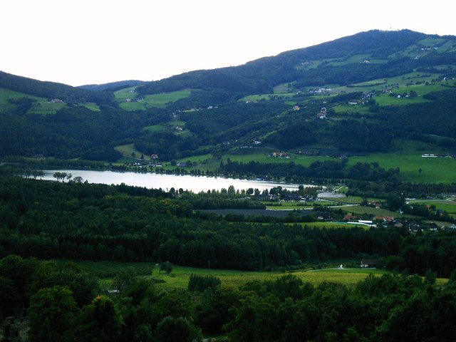 Stubenbergsee aus Heißluftballonfahrt aufgenommen