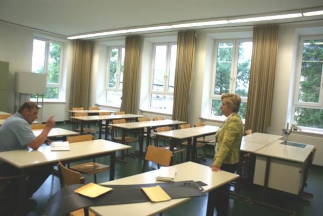 Klassenzimmer Polytechnische Schule vorher