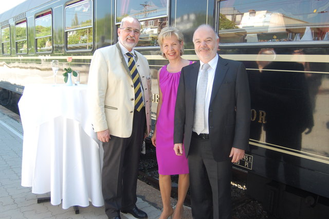 Die Betreiber der Majestic-Train de Luxe sind Gottfried Rieck, Renate und Stefan Gutmann. | Foto: Zippel