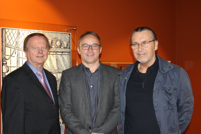 Bürgermeister Alfred Hartl, Geschäftsführer Franz Weglehner und Gestalter Peter Felzmann (v.l.n.r.). | Foto: Dunzendorfer
