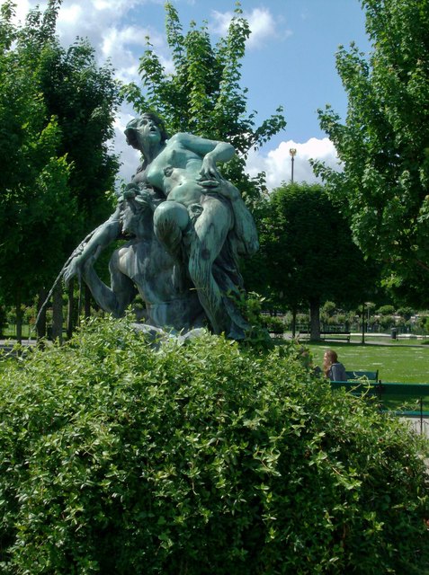 Frühling am Nymphen-Brunnen.