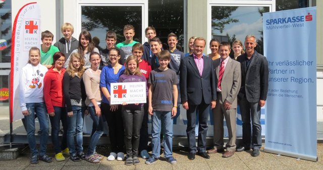 Die drei besten Gruppen, Niederwaldkirchen, Helfenberg und St. Martin fahren zum Landesbewerb. | Foto: Foto: privat