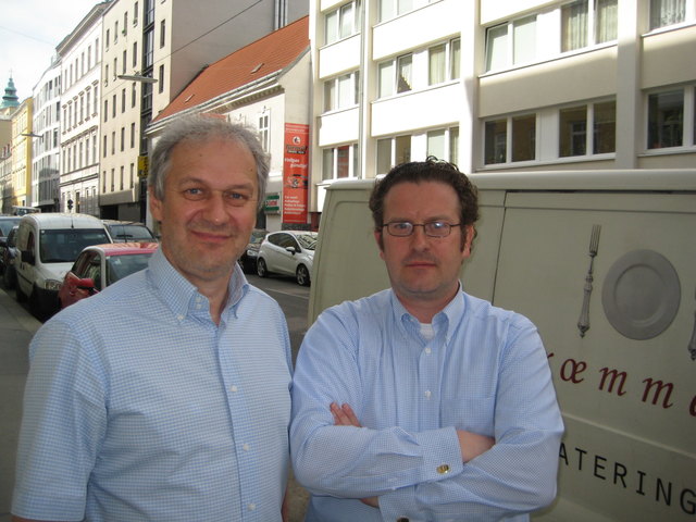 Klaus Brunnbauer und Markus Frömmel halten nicht viel vom den neuen Plänen rund um die Mariahilfer Straße. "Das ist Bürgerschikane", sagen die beiden.