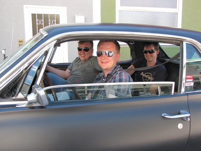 Thomas, Christian und Christian hatten von St. Johann keine weite Anfahrt nach Abtenau.