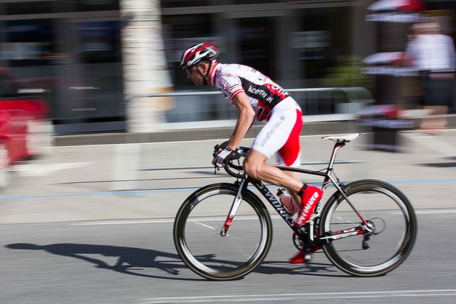 Johannes Körrer mit vollem Einsatz bei der "Tour de Kärnten"