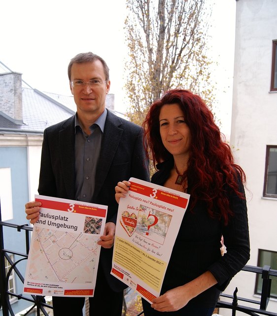 Laden zur Bürgerbeteiligung: Hans Emrich und Sandra Herschkivics von der Lokalen Agenda. | Foto: Lokale Agenda 3
