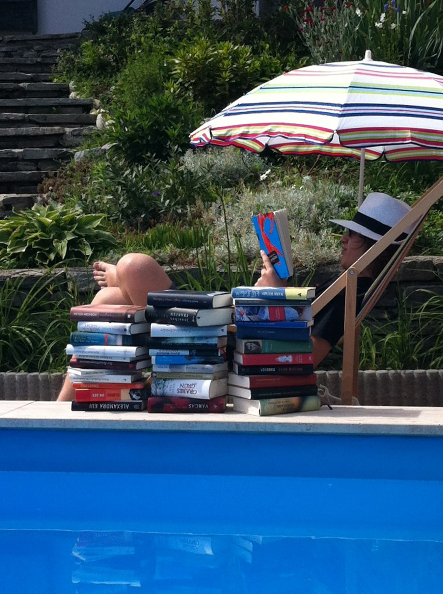 Die Menschen präsentieren Bücher für Sommerlektüre - Wels & Wels Land