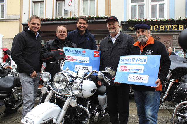 Peter Jungreithmair, Egbert Holz, Peter Lehner, Hermann Wimmer und Rolf Karolyi (Director Upper Austria Chapter)