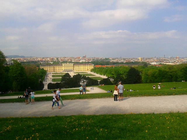 Schöne Aussicht auf Wien