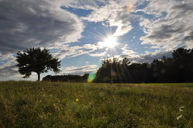 Himmlisches Bild aus Hof