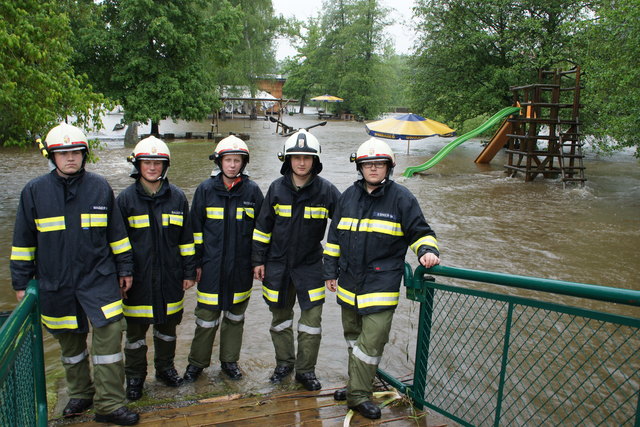 Auch die Feuerwehr Haslach half bei der Evakuierung der Kranzling mit.