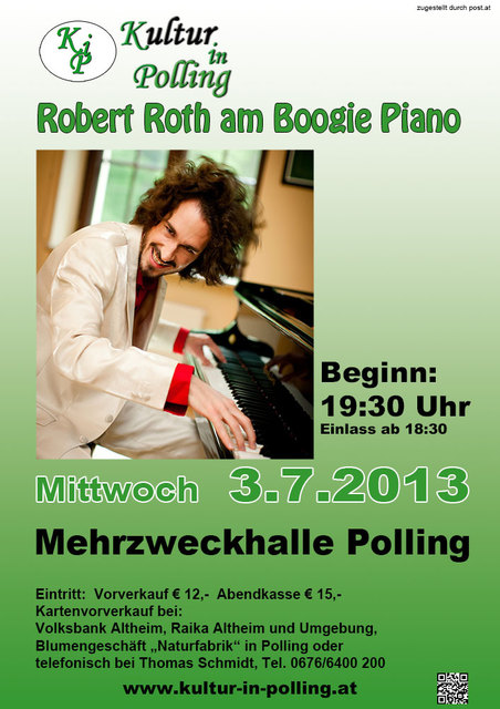 Robert Roth - Boogie Woogie Pianist in Polling im Innkreis