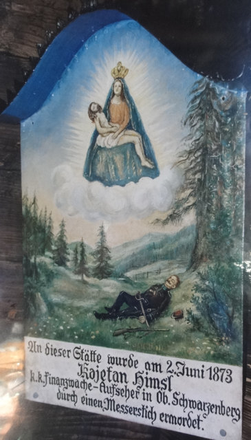 Am Foto das Original Himslbild. Dieses befindet sich angeblich im Zollmuseum in Penewang im Innviertel.