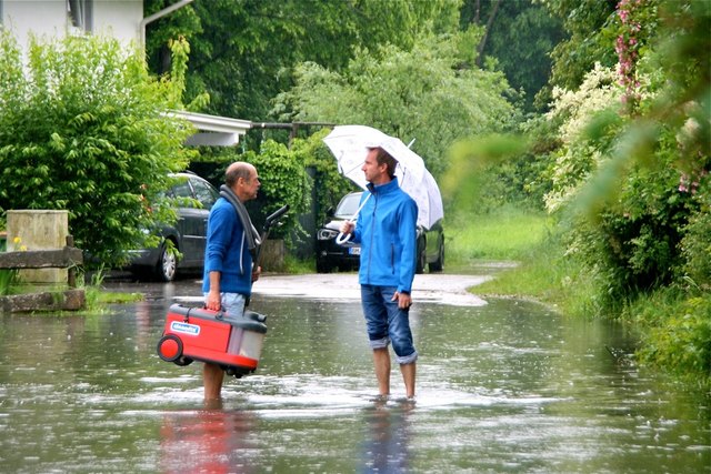 Der Halleiner Ortsteil Rif war vom Hochwasser Ende Mai am stärksten betroffen. | Foto: Stein