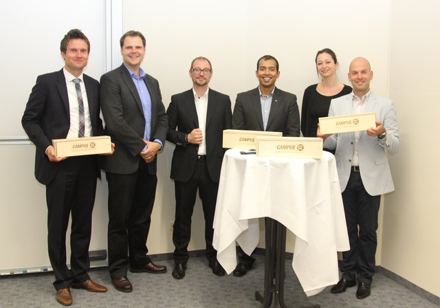 Dr. Thomas Stocker, voestalpine VAE GmbH; Prof.(FH) Mag. Peter Meiregger, FH CAMPUS 02; Ing. Mag. Alfred Pölinger - voestalpine VAE GmbH; Avinash Mahajan, MBA - KNILL Group; Mag. Katharinat Tatra, FH CAMPUS 02; Matevz Raskovic, PhD - University of Ljubljana