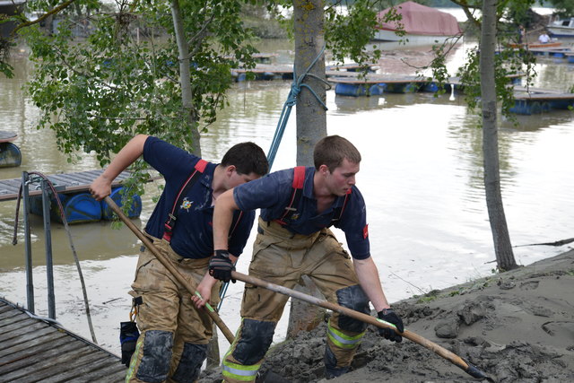 Voller Einsatz: über 400 Helfer waren in Marbach im Einsatz.
