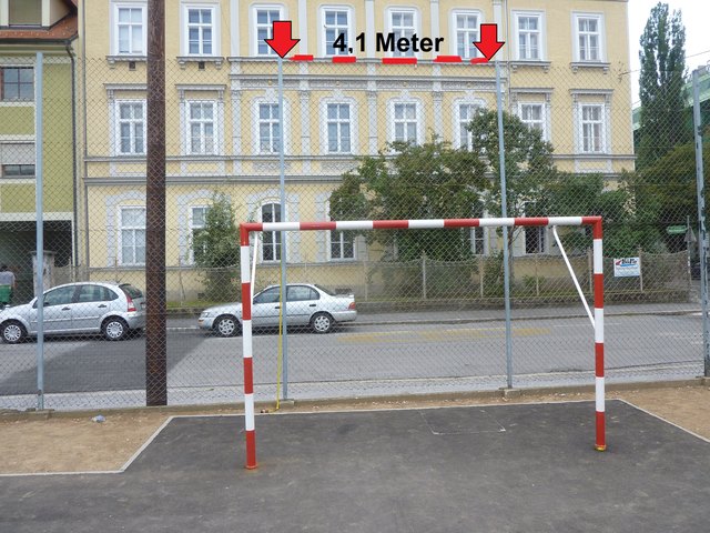 Etwas zu niedrig der Zaun, aber was soll´s...