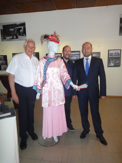 Dr. Heinz Boyer (IMC FH Krems), Geschäftsführer Peter Vargyas und Vizegouverneur Eduard Kvyatkovskiy aus Kasachstan