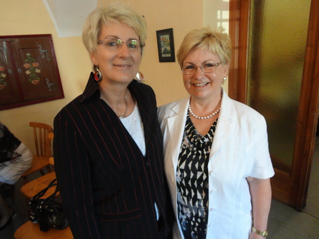 Frau Kronawetter und Elfriede Pöcher