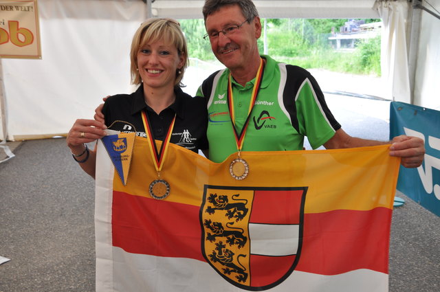 Die zwei Vizeweltmeister aus Kärnten Trattnig Claudia (Bleiburger Walker) und Albel Günther ( Sportstadt Villach)