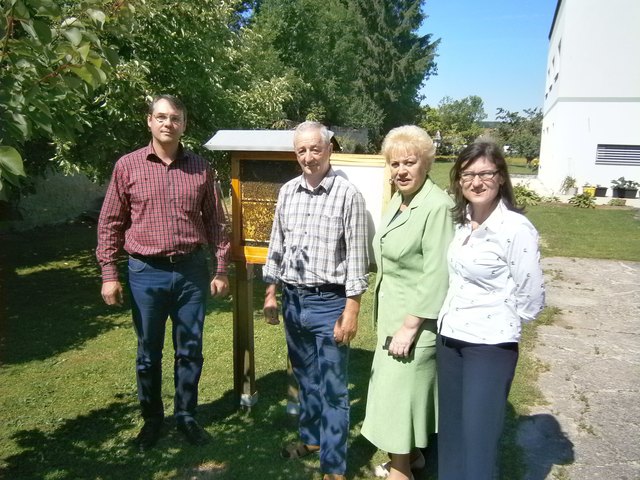 Gegen Saatbeizmittel, für mehr Bio und intensivere Fruchtfolge: Markus Fragner, Fritz Schwab, Verena Dunst, Eva Weinek (v.l.)