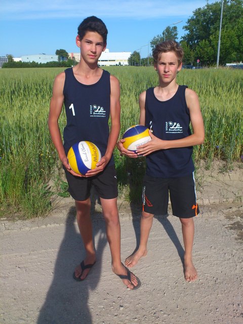 Florian BLAUENSTEINER und Kevin BRAUNSTEIN (v. l. n. r.)