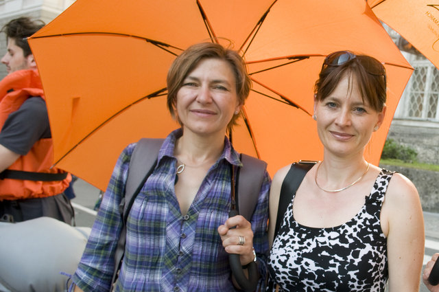 "Integrationsfiguren" in Stadt und Land: Daiva Döring, Integrationsbeauftragte der Stadt Salzburg und Martina Berthold, u.a. Integrations-Landesrätin.