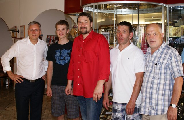 Alois Stöger zu Besuch in der Firma Lubinger.